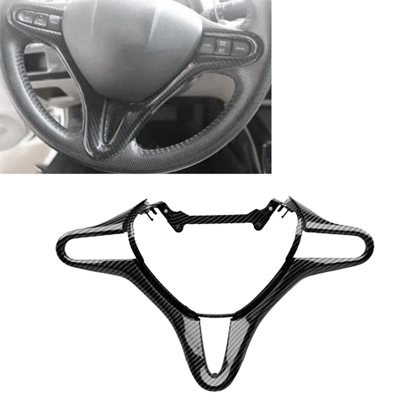 

Чехол на руль автомобиля 78540-SVA-A01ZA, крышка круиза для Honda Civic 8 2006-2011, кнопки переключения аудио и радио, рамка