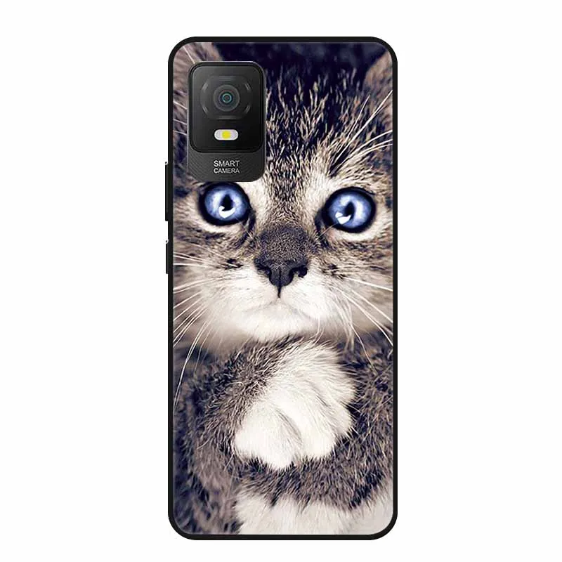 Cool Animal Black Silicone Soft Back Cover Case – Lion, Wolf, Tiger, Cat Design