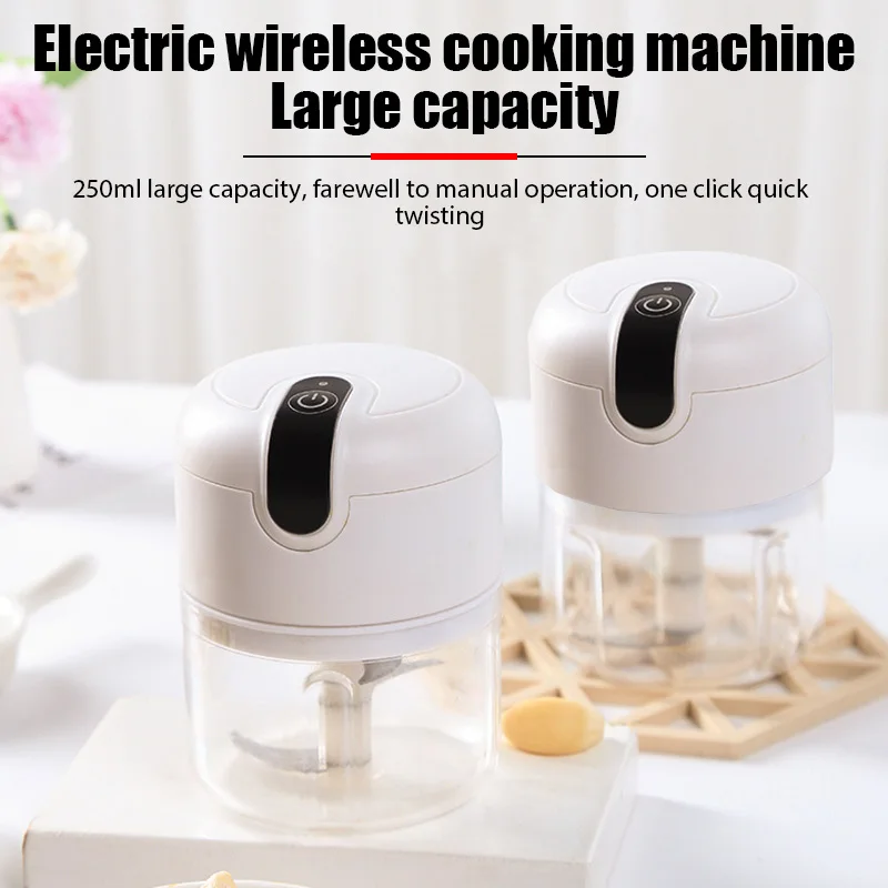 المطبخ متعدد الوظائف الكهربائية الثوم الصحافة المنزل استخدام اللحوم المفرمة كسارة الثوم والضغط الثوم أداة تقطيع الخضراوات شحن USB