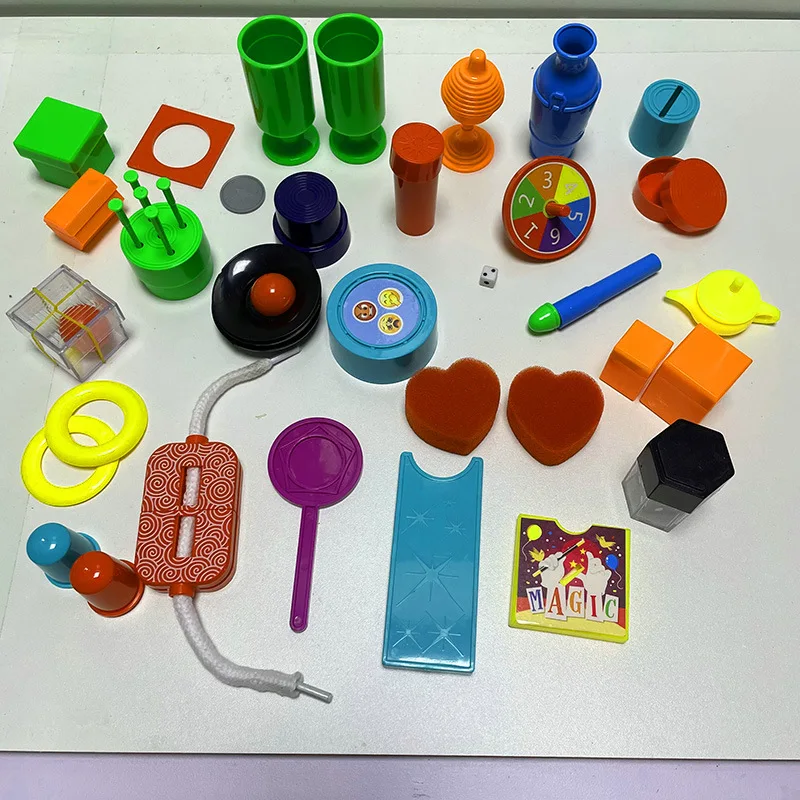 Accesorios mágicos (colores aleatorios) para principiantes, rompecabezas para niños, interacción entre padres e hijos, rendimiento mágico de cerca, juguetes nuevos y únicos