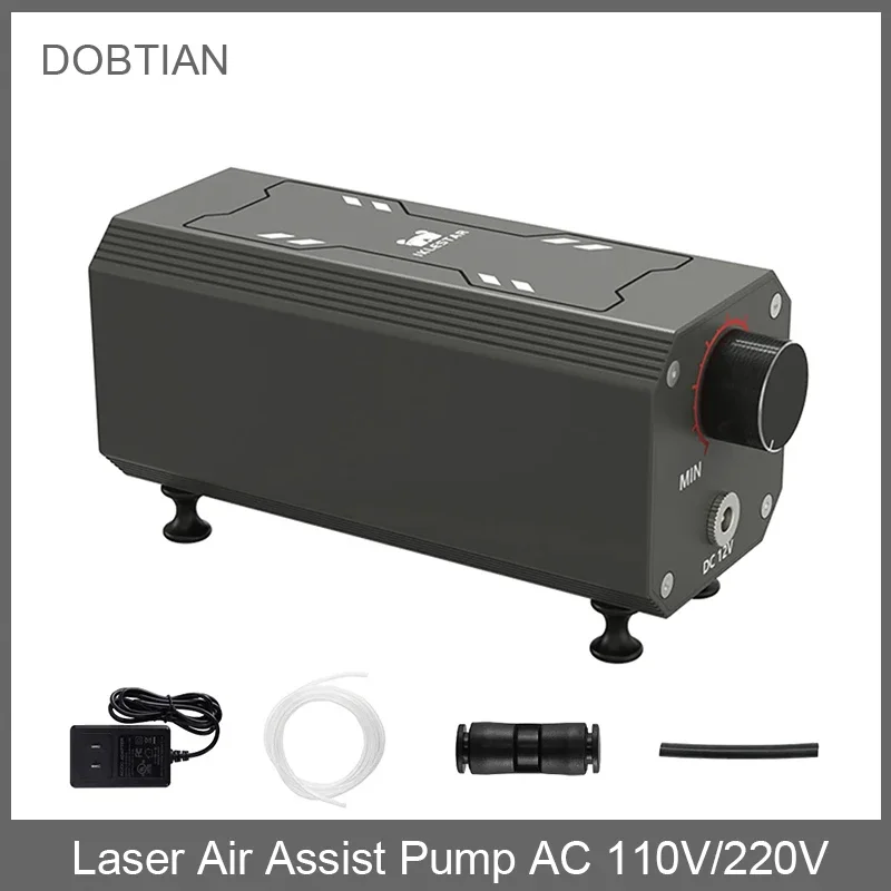 Laser Air Assist Pump AC 110V/220V Air Assist Compressor Adjustable 10-30 L/Min for Laser Cutter and Engraver