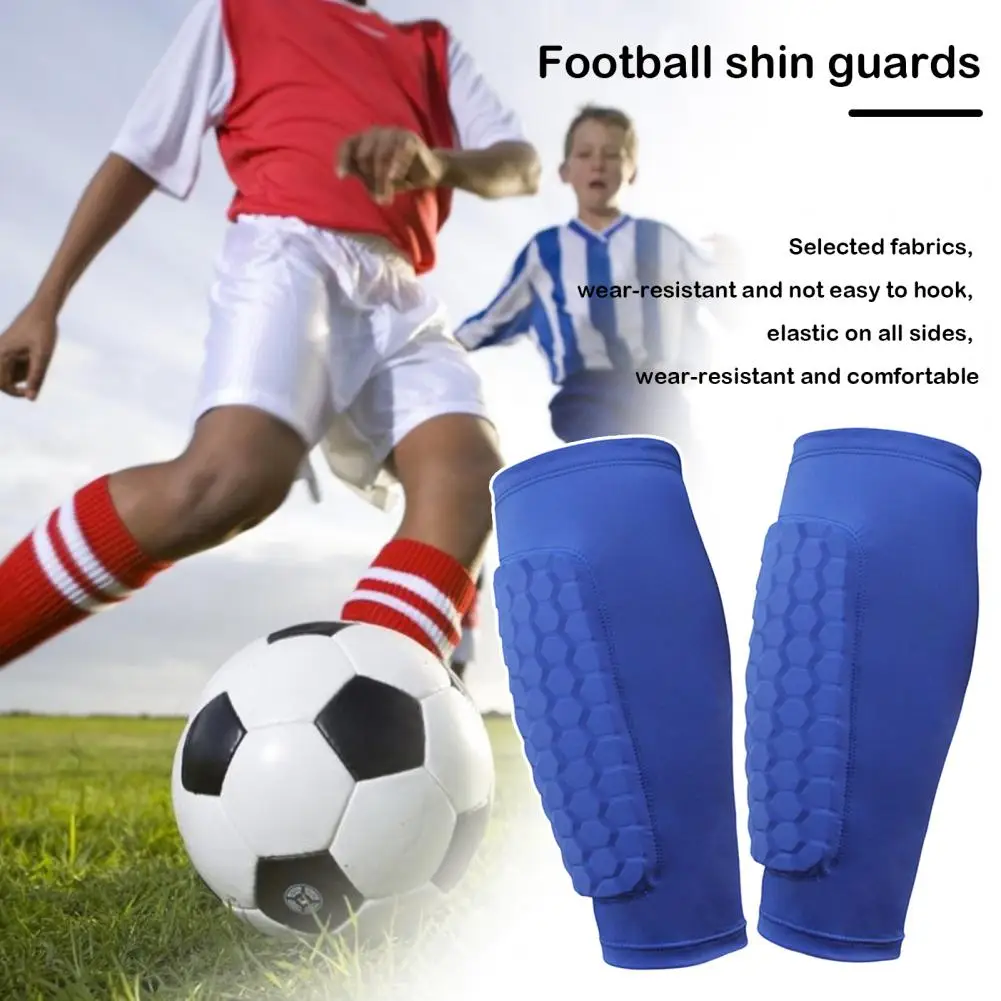 Honeycomb Pads Soccer Sports Shin Guard for Youth Adults Elastic Football Baseball Boxing Cycling Compression Shin Sleeve