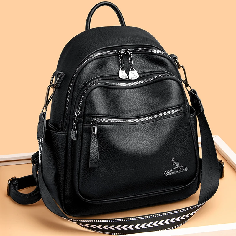 

2024 Exquisite Hardware Logo Backpacks Luxury Brand Women's Designer Backpack Multi Functional Large Capacity Book Bag Sac A Dos