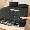 1pcs All Cotton Waterproof Bed Sheet Solid Color Mattress Protective Cover Antibacterial Pure Cotton Dustproof Bedroom Bed Sheet 3
