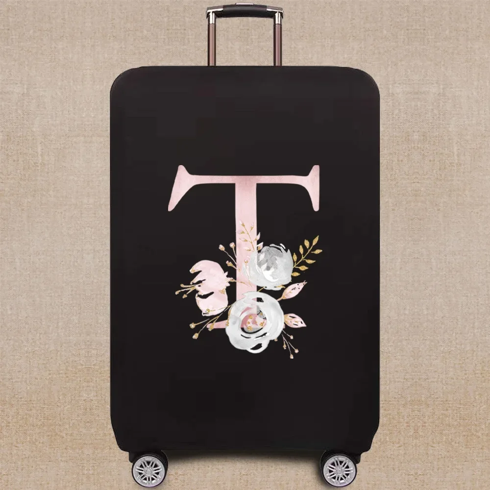 Luggage Covers 18-32 Protector Travel Luggage Suitcase Protective Cover Pink flower series Stretch Dust Cover Travel Accessories