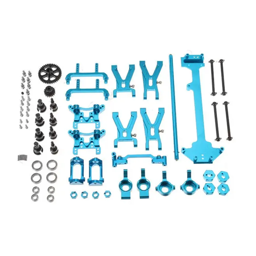 Metalen Upgrade Zwenkarm Stuurbeker 19-delige Set Voor Wltoys 1/18 A949 A959 A969 A979 K929 Rc Auto-Onderdelen