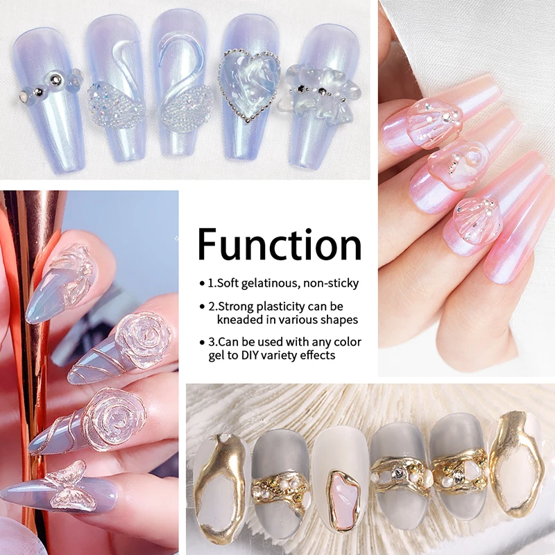 Puente 15ml Non Stick Hand Solid Extension Nail Gel 3d Sculpture Modeling  Carve Rhinestone Glue Easy Operate Nail Extension Gel - Nail Gel -  AliExpress