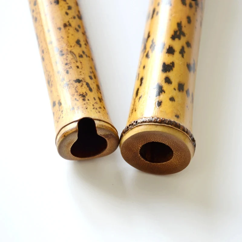 YPXD Short Xiao Flute Teardrop Bamboo Flute Professional Musical Instrument Chinese Vertical Bamboo 8 Holes Key G F E D