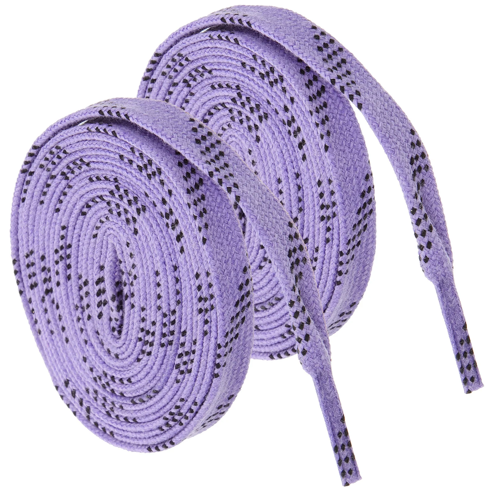 of Wide Shoe Laces Dual Layer Braid Extra Reinforced Tips Waxed Tip Design Suit for Ice Hockey Skate Hockey Shoe Lace