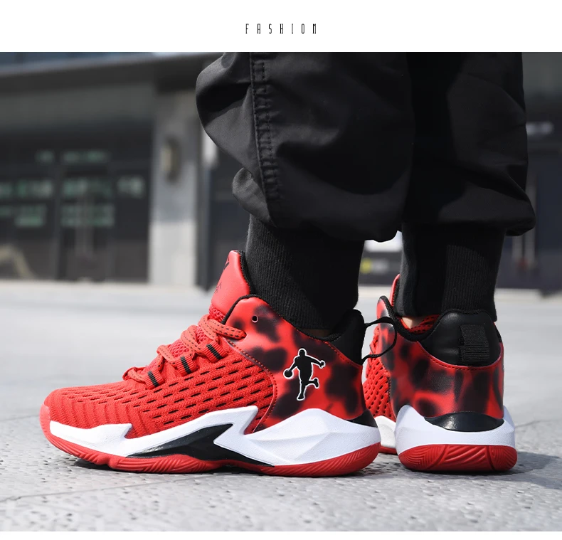 Boys Brand Mesh Basketball Shoes: Non-Slip Sports Sneakers for Kids Boys Brand Mesh Basketball Shoes: Non-Slip Sports Sneakers for Kids