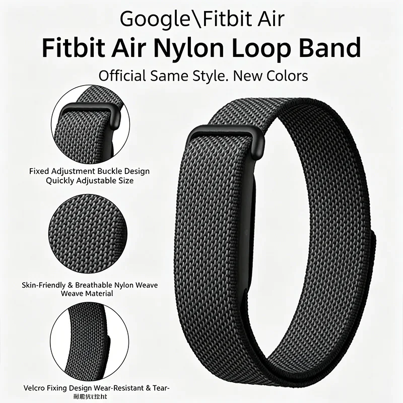 Breathable Braided Nylon Wristband with Buckle