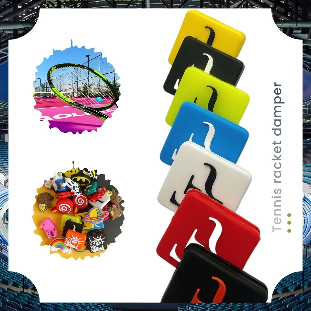 RF Tennis Racket Damper Federer F Letter Tennis Racket Shock Absorber tennis racket shock absorber