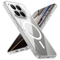 Transparent Magnetic Shockproof Case with Wireless Charging Compatibility - Redmi X8 Pro (Clear)