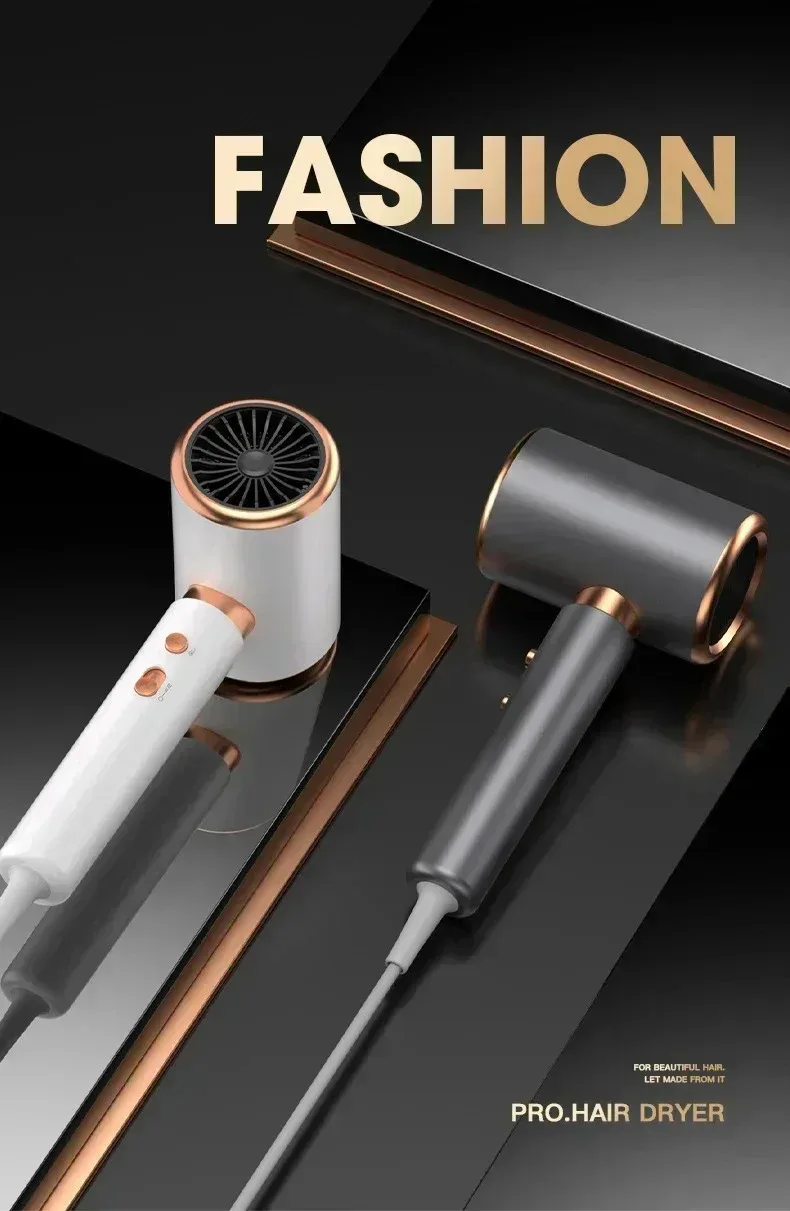 Professional Ionic Hair Dryer With Multiple Speed And Heat Settings_voghion.com