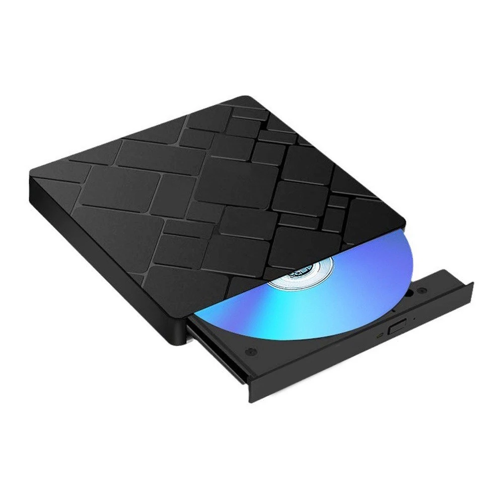 휴대용 USB-C 및 USB 3.0 외부 DVD 버너 고속 재생 휴대용 외부 DVD 버너 드라이버(노트북 PC 플레이어 액세서리용)