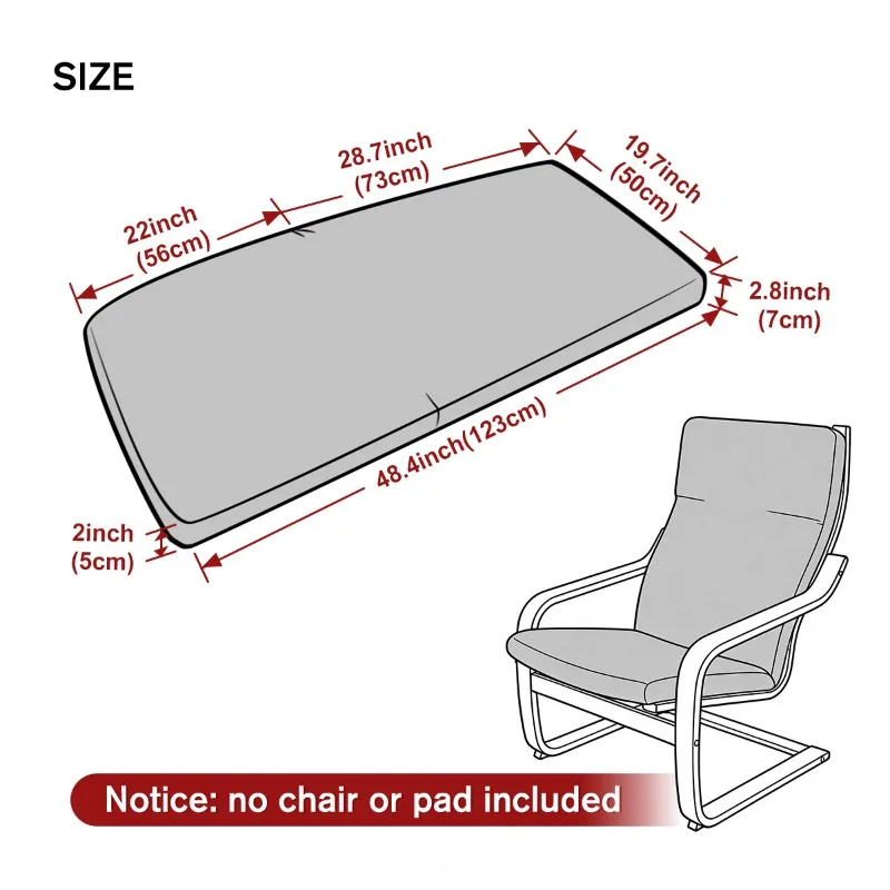 Leaf Pattern Jacquard Recliner Chair Slipcover - Elastic All-Inclusive Armchair Cover