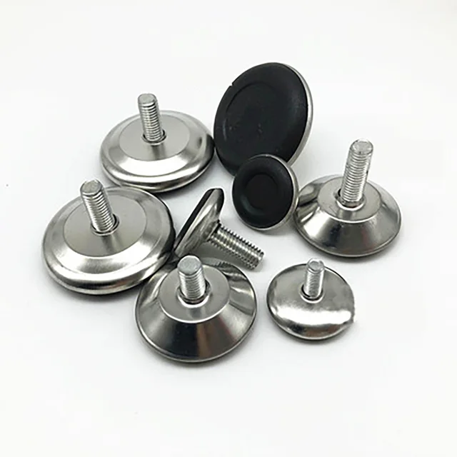 Piedini In Gomma Regolabili M10&times;35mm - Set Da 10 Per Mobili, Con Vite, Antiscivolo E Ammortizzanti