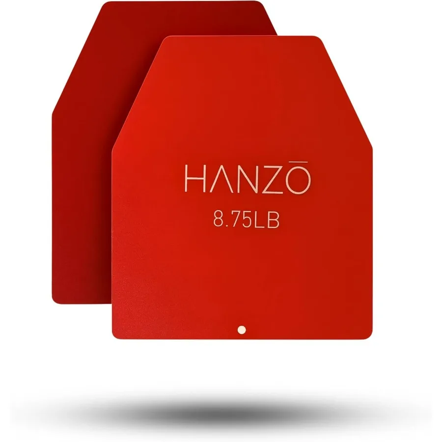 Weighted Vest Plates – 17.5 lbs – Powder-Coated Steel Plates for Weighted Vests – Durable Resistance Weights for Rucking, Streng