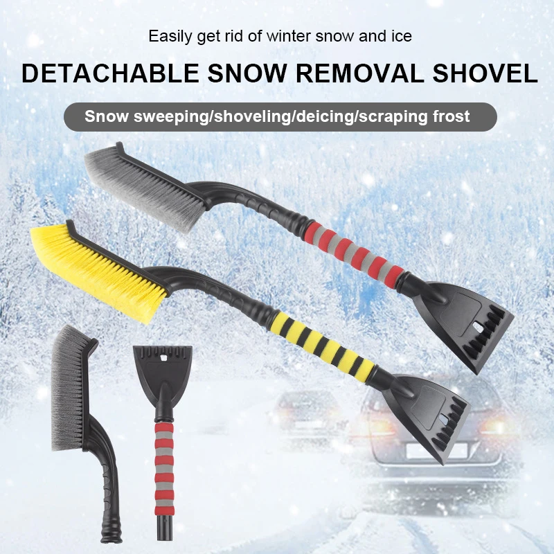 

Automotive Snow Removal Shovel Glass Snow Frost Shovel Ice Snow Scraper Snow Scraper Deicing Combo Detachable Snow Brush
