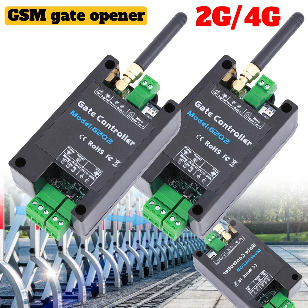 2G/4G G202 GSM Gate Opener Relay switch opener emote Control Door