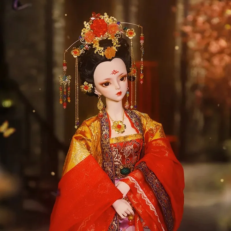 ancient city walls in china a heritage recovered 1/3 BJD 60cm doll China Ancient Empress Mechanical Body Joints with Makeup Including Hair Eyes Clothes High Quality Custom Gift