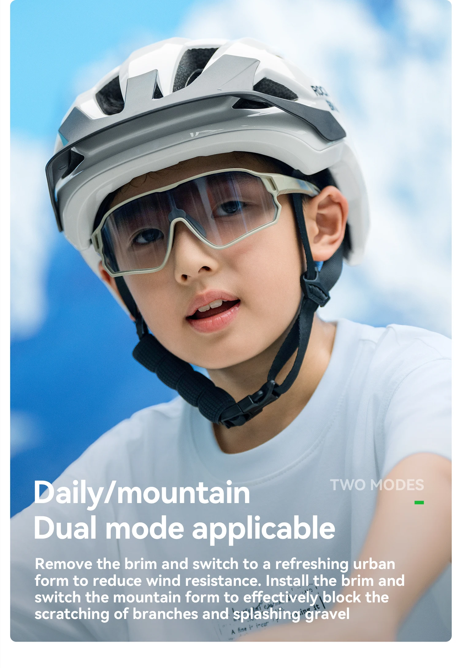 ROCKBROS Fahrradhelm Teenager Atmungsaktiv MTB Rennradhelm Sicherheit Integral geformter ultraleichter Kinder-Jugend-Rollerhelm – Detail 15