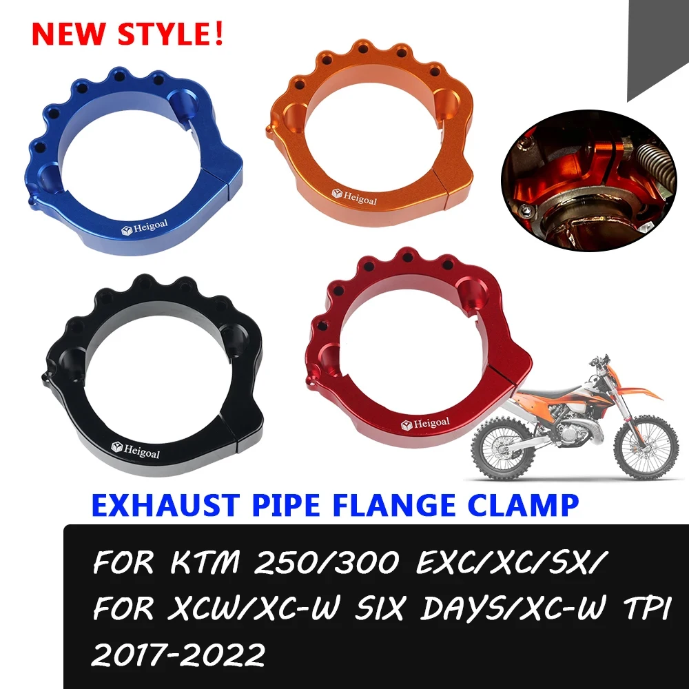 

Motorcycle Exhaust Flange Guard Cover Protector Cap Link For KTM 300 EXC XC XCW Six Days 250 XC-W TPI 2017 2018 2019 Accessories