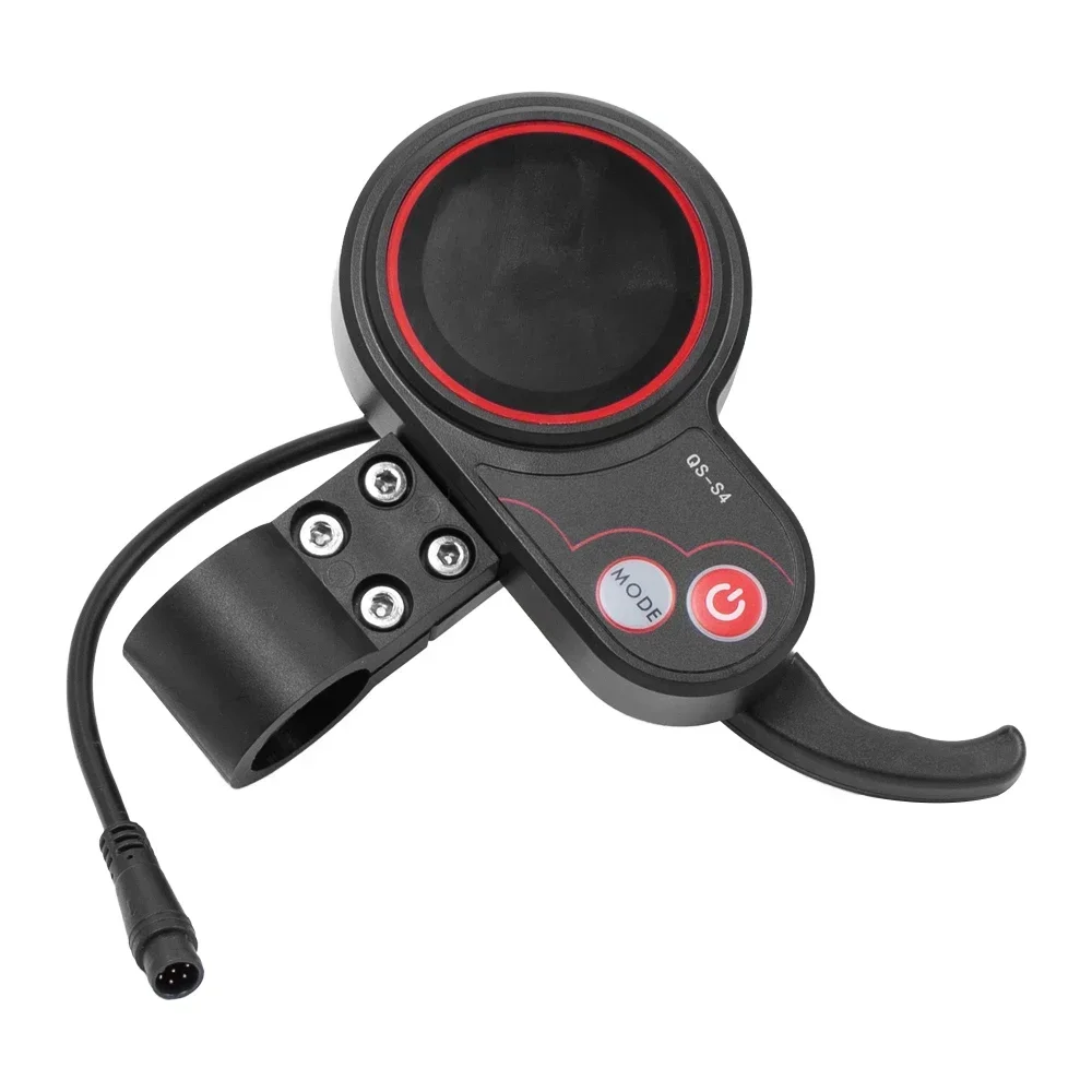 Enhanced Electric Scooter Dashboard with LCD Display and Thumb Throttle - 6-Pin Multipurpose Accessory for Various Voltage Ranges