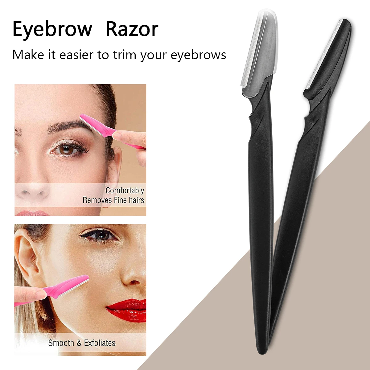 Woman Eyebrow Razors 30pcs In Container Facial Trimmer Body Hair Shaver Eye Brow Epilation Hair Removal Cutter Blades