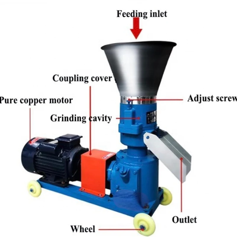 

pellet machine plastic wood Pellet Mill granulator animal feed processing machines diesel engine for chicken price