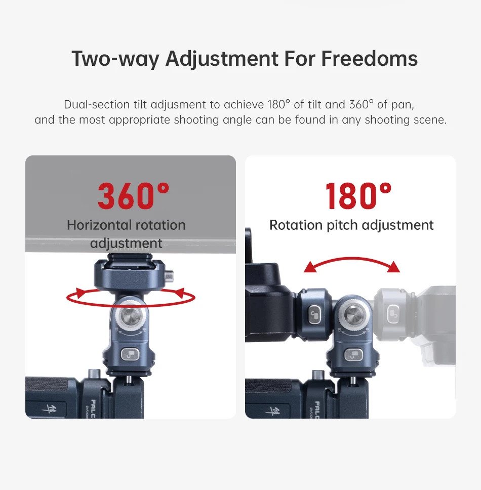 Falcam F22 2543 Quick Release Tilt Head with Dual Quick Release Plates for DSLR