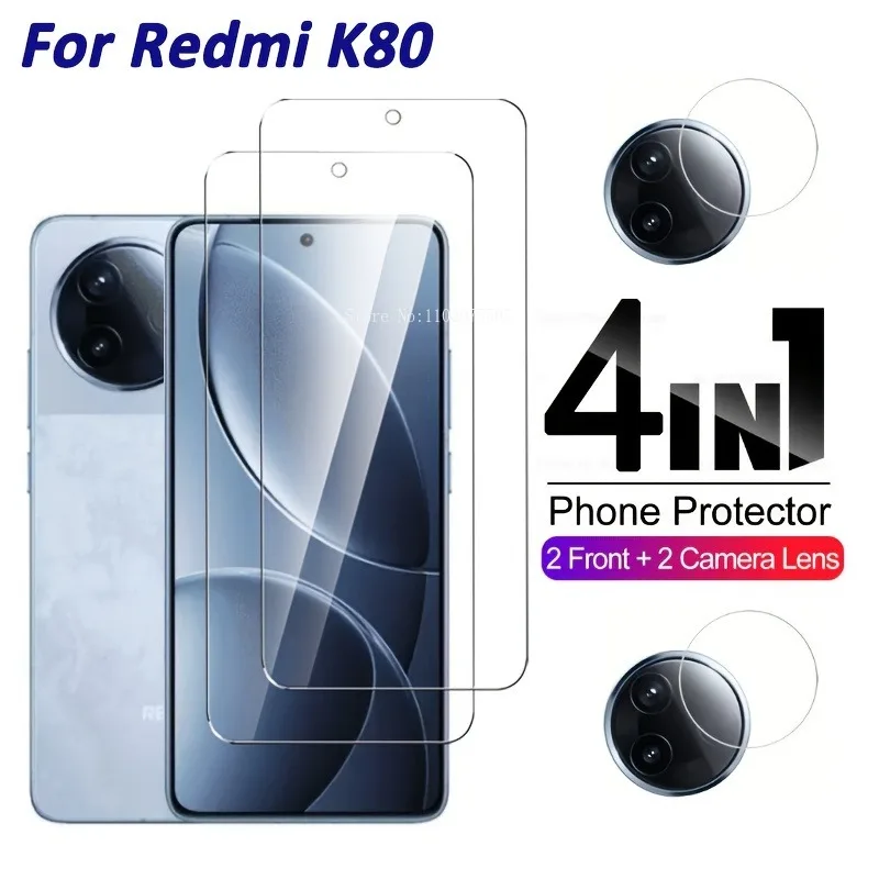 Ultimate 4-in-1 Ultra Clear Tempered Glass & Camera Lens Protector Set