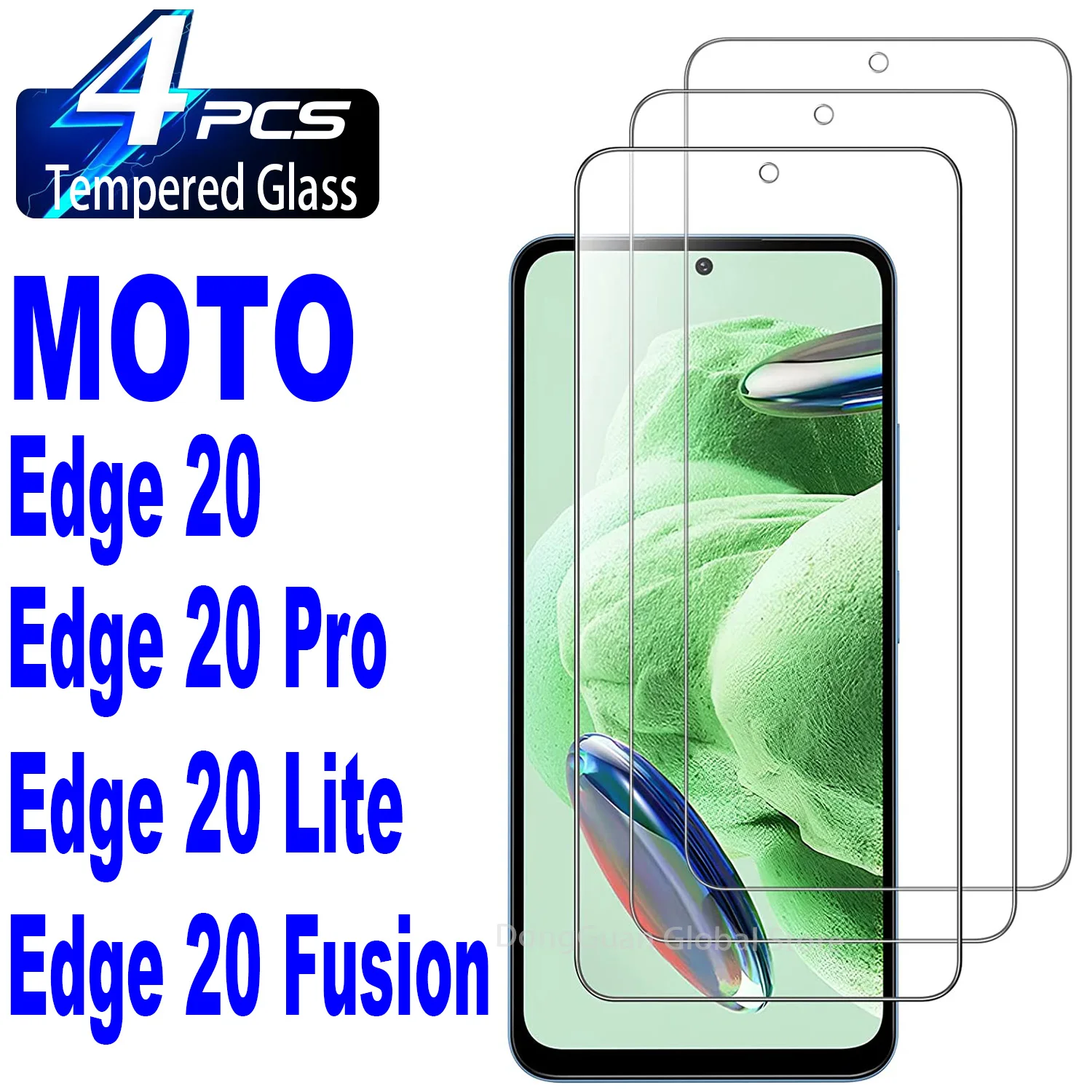 

2/4Pcs Tempered Glass For Motorola Moto Edge 20 Pro Lite Fusion Screen Protector Glass Film