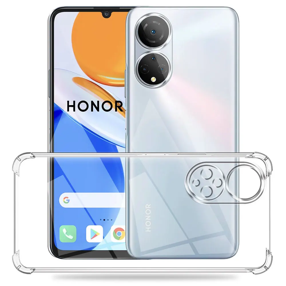 For Huawei Honor X7 Case 2022 Soft Silicon Transparent Cover For Honor X7 Phone Case For Honor X7 Clear Shockproof Bumper Coque 2