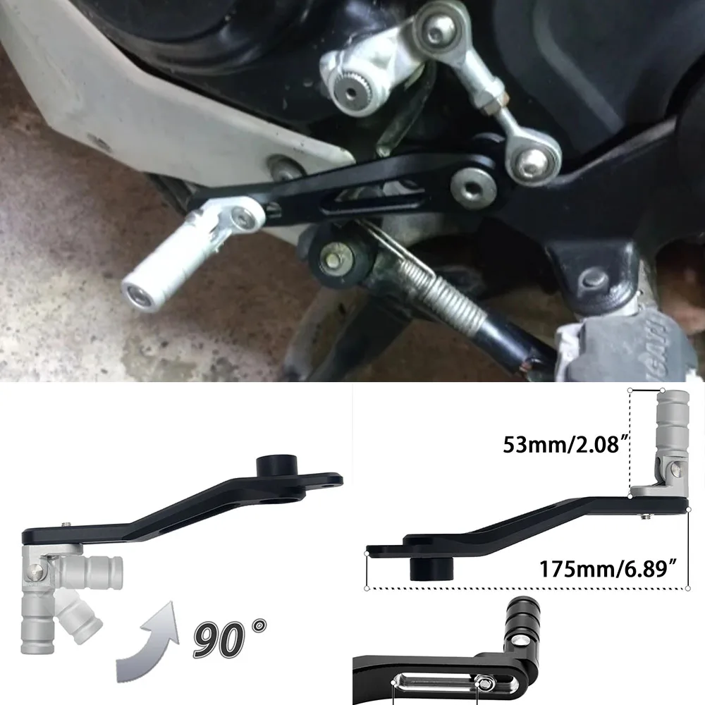 Moto In Alluminio Gear Shifter Leva Del Pedale Del Cambio Per Ducati Multistrada 1200 Enduro 2011-2018 Multistrada 950 2016 2017 2018 - immagine 3