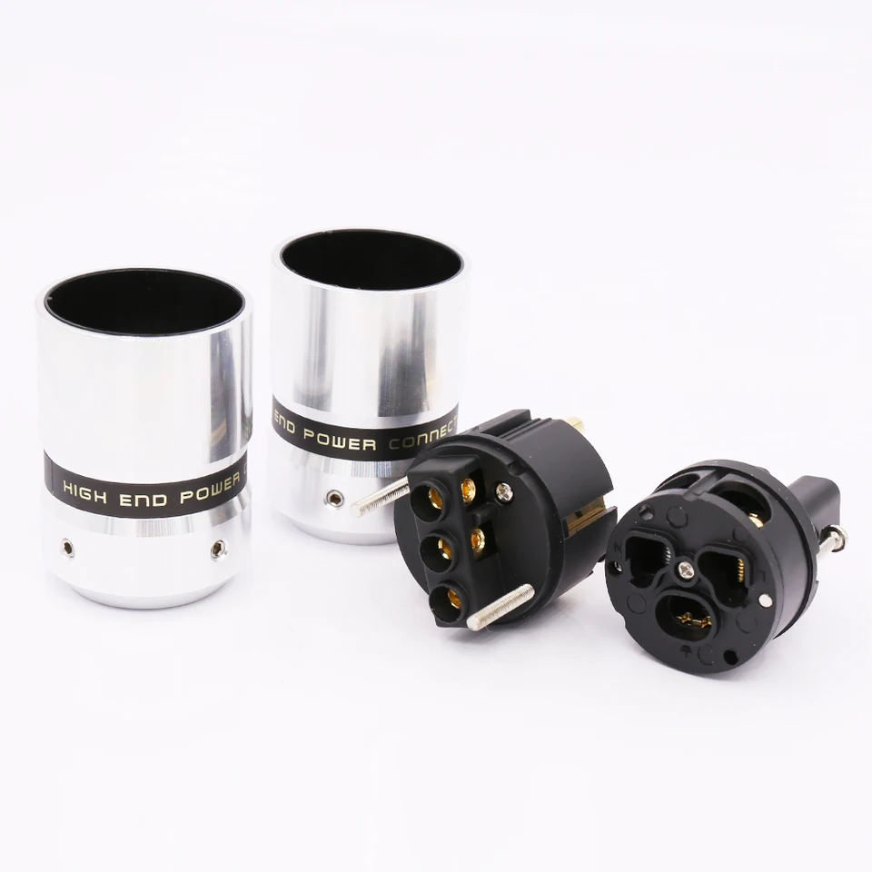 Hifi Lab Connecteur RCA femelle encastrable plaqué or 24 K RCA audio