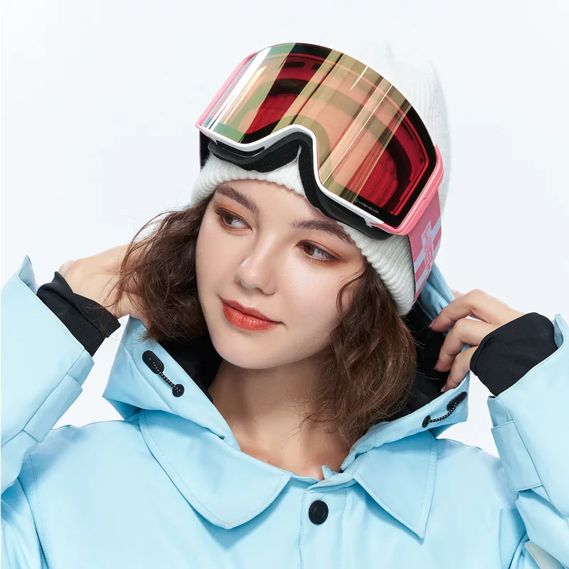 

Ski Goggles Men Women Double Layers Anti-Fog Sport Skiing Glasses Mountaineering Magnetic Snow Sunglasses Snowboarding Eyewear