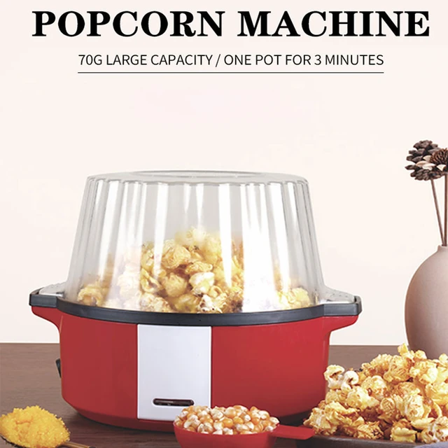 Mini DIY Popcorn Machine 220V Portable Hot Air Popcorn Popper Maker DIY  Popcorn Snack For Home Kitchen Appliances EU Plug - AliExpress