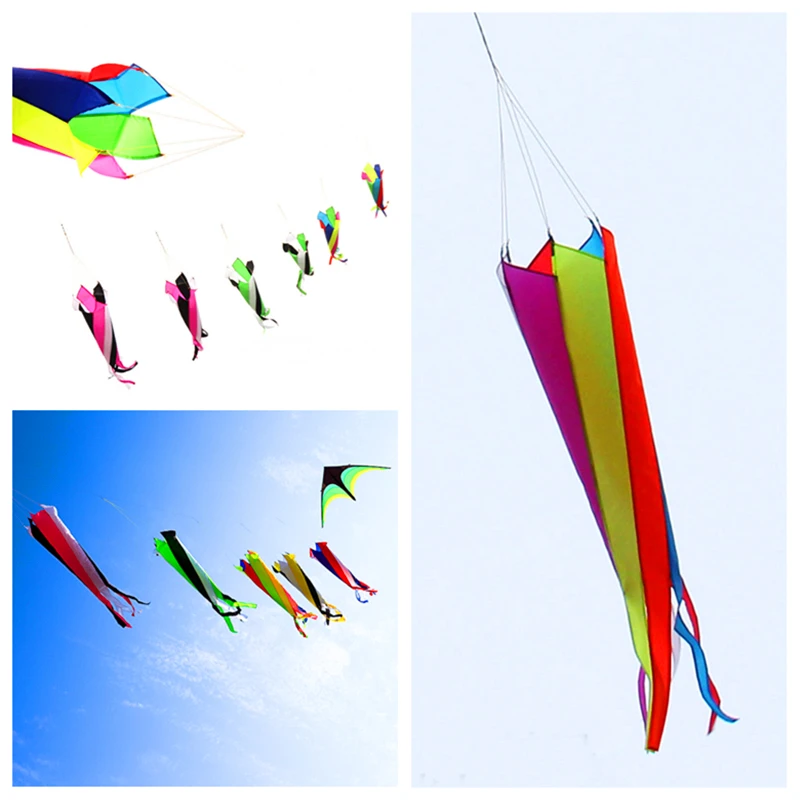 

free shipping large kite windsocks flying nylon kites for kids string line delta kite pendant outdoor fun toys parafoil kite koi