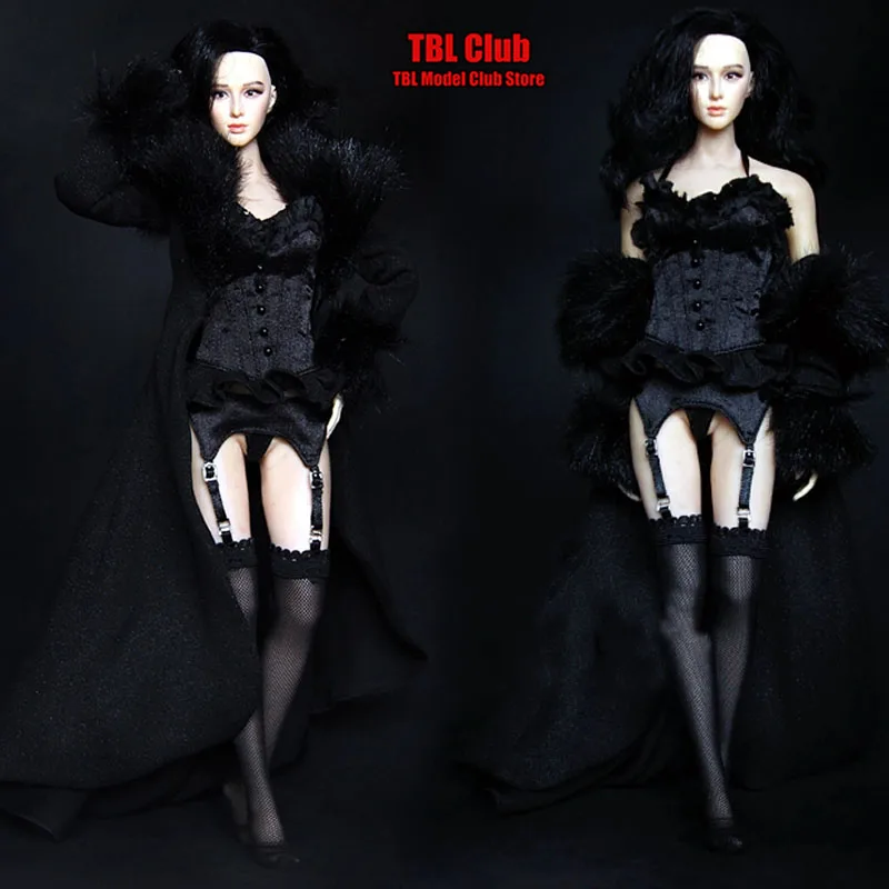 1-6-female-soldier-black-fur-nightgown-sexy-suspender-underwear-gothic-long-stockings-set-fit-12inch-action-figure-body-doll