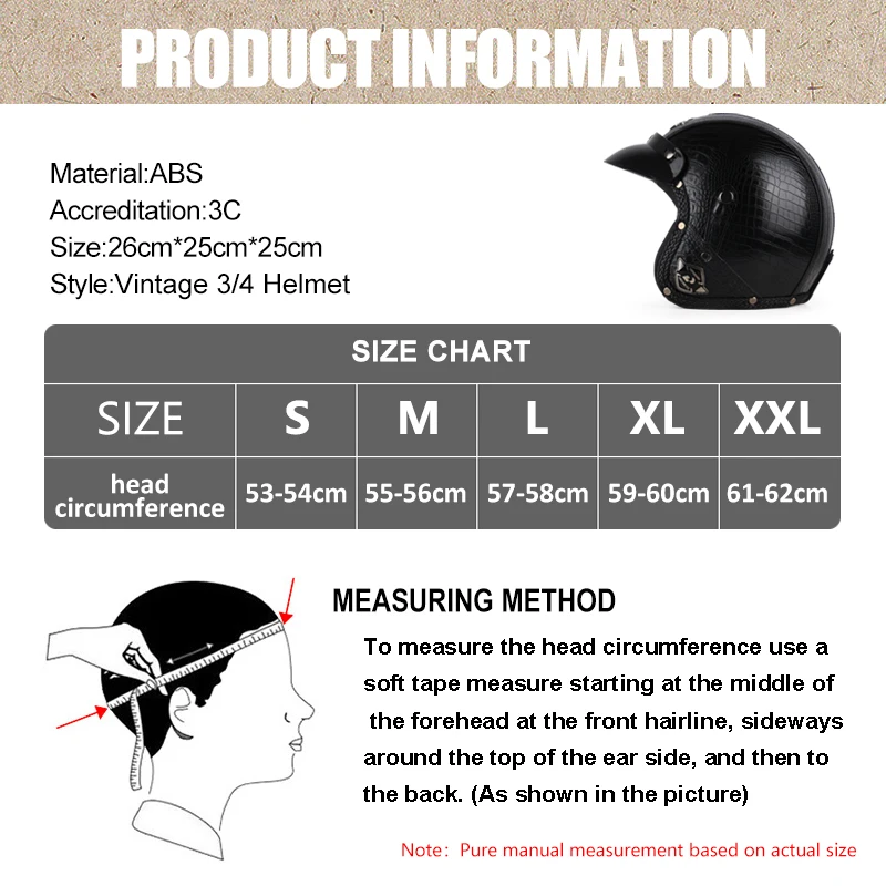 DOT Approved Vintage Motorcycle Helmet 3/4 Open Helmet Scooter Capacetes Motorcycle Equipment