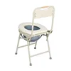 Commode Chair Adjustable Height Folding Foldable Lightweight Shower Toilet Potty Chair Elderly Disabled 2