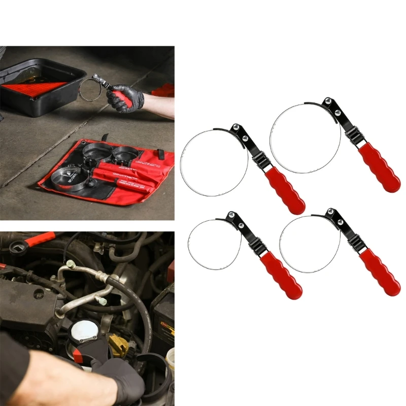 

Belt Wrench Oil Filter Puller Strap Spanner Chain Wrench Strap Opener Adjustable Strap Opener Disassembly Tools