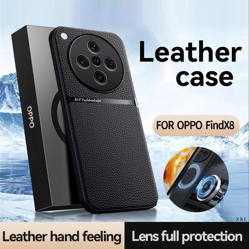 Luxury Shockproof Leather Magnetic Phone Case – Premium Back Cover