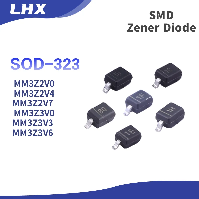 100pcs/LOT MM3Z2V0/MM3Z2V4/MM3Z2V7/MM3Z3V0/MM3Z3V3/MM3Z3V6/MM3Z3V9 ...