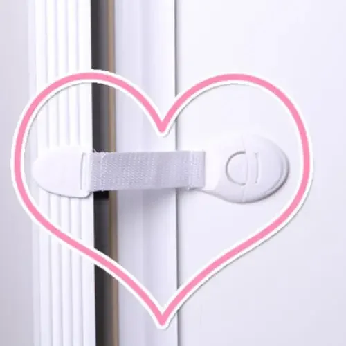 Child Safety Cabinet Lock Kids Baby Drawer Door Cabinet Cupboard Toilet Safety Locks Plastic Security Protector Straps 1/10pcs cabinet lock child lock safety lock