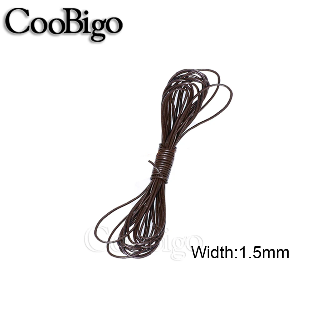 5Meters 1-8mm Cow Leather Cords Cowhide Round String DIY Handcraft Bracelet Findings Necklace Rope Keychain Jewelry Making leather cord