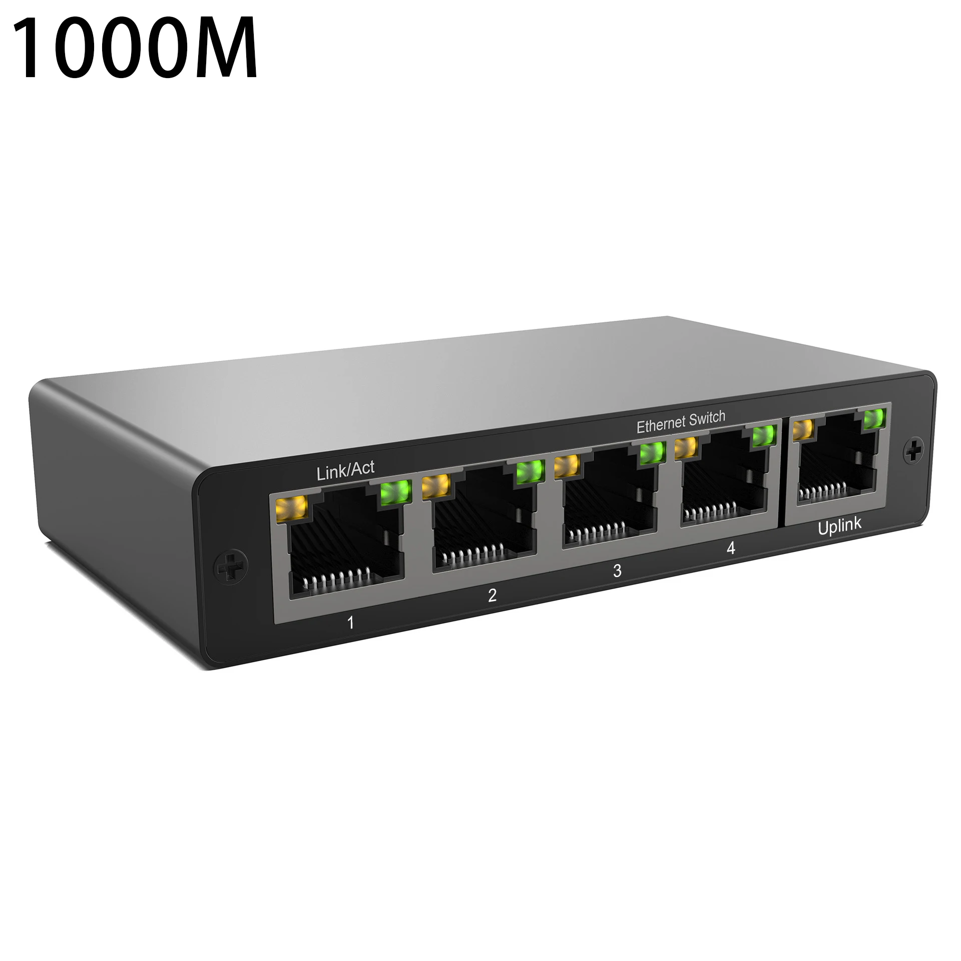 Network Splitter Pro Poe Ethernet Network Switch Gigabit Port 4 Ports For Home Gaming
