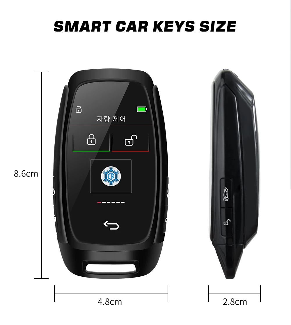 CF920 schermo LCD a chiave intelligente modificato universale per Audi per VW per Hyundai comodo accesso senza chiave blocco automatico coreano/inglese - S66b18eb5895549579797794af87eab40R
