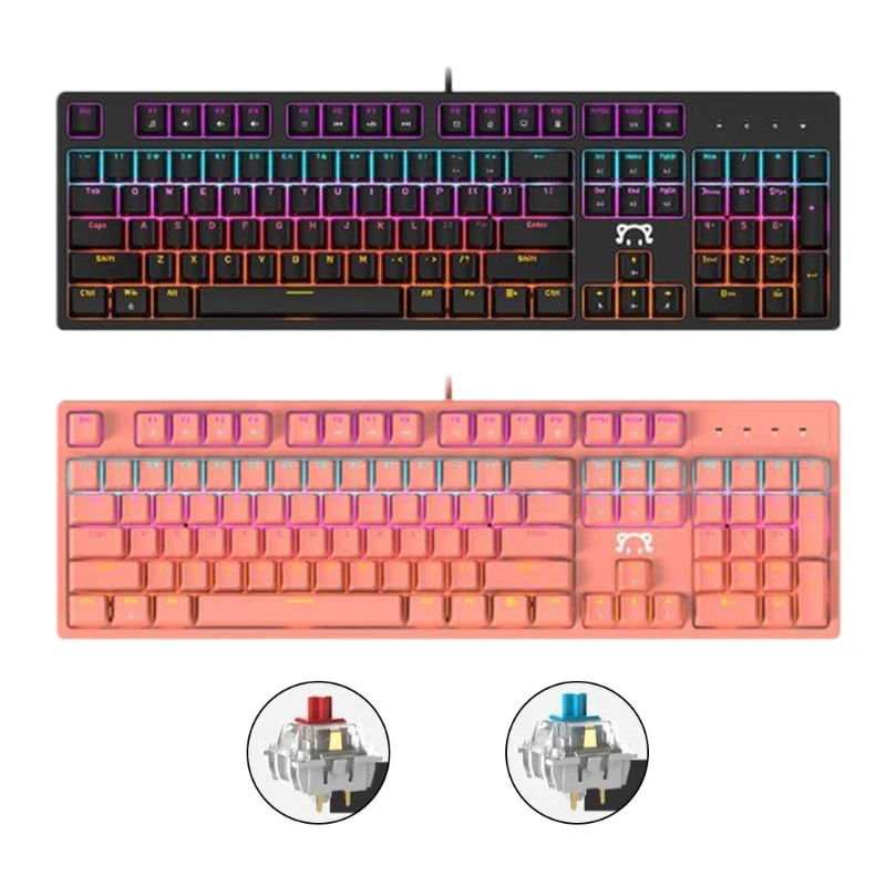 

Dropship 104Keys USB Mechanical Gaming Keyboard for